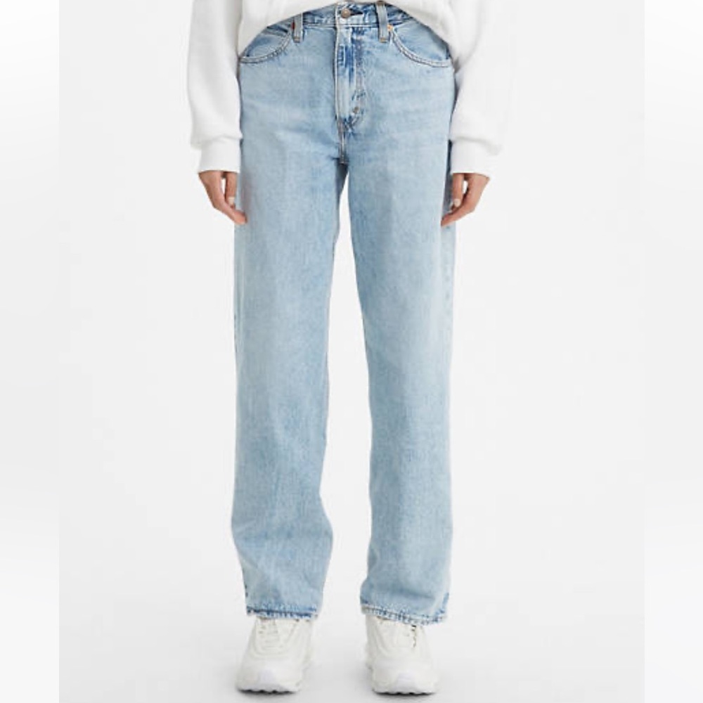 Levi's Premium Charlie Boy Light Indigo Wash Dad Jeans Straight 31x30